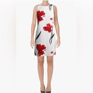 Lauren by Ralph Lauren Women’s White Sleeveless Floral Petite Dress 6P